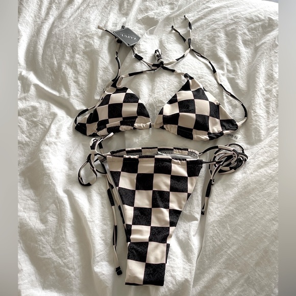 Swim Nwt Zaful Checkered Bikini Poshmark